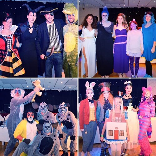 Disney fundraiser fancy dress collage